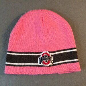 Pink Ohio State beanie, worn once!
